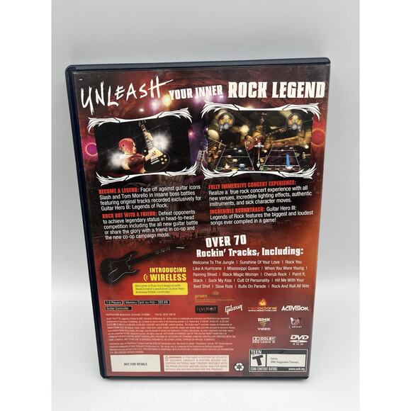 Guitar Hero lll 3: Legends of Rock (Playstation 2, PS2) Tested - Picture 3 of 7